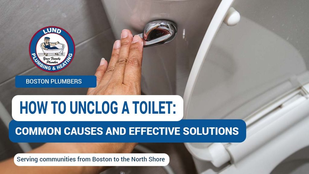 Flushing a toilet as part of learning how to unclog a toilet and avoid further clogs